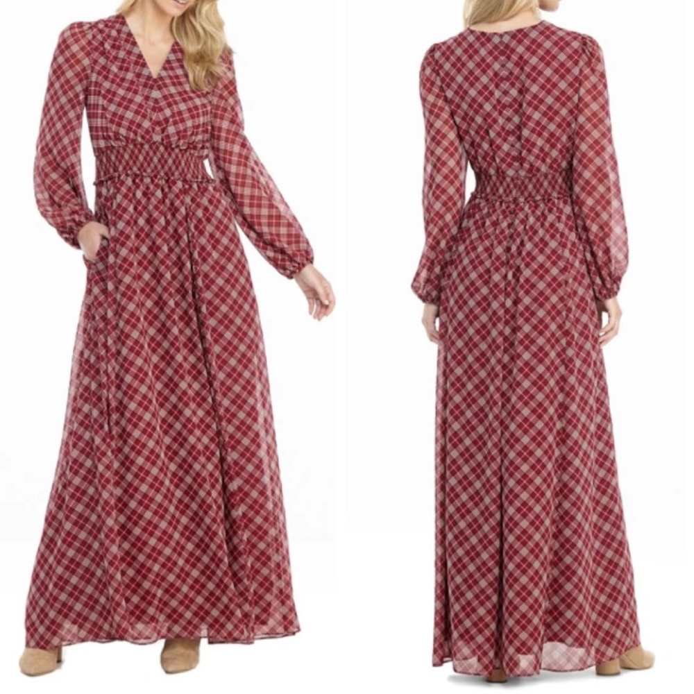 Size 8 Gal Meets Glam Robyn Long Sleeve Maxi Dress